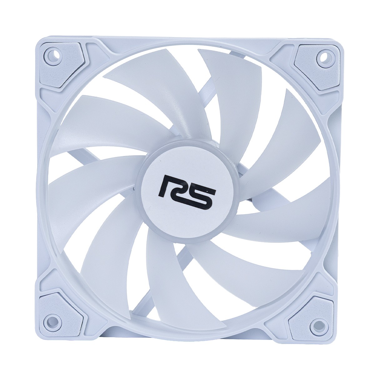 Kit Fan Com 5 Unidades Round5 Cyclone Forward White, 120mm, Rainbow, Branco, R5-KIT-CYCLONE-FW-W-2289