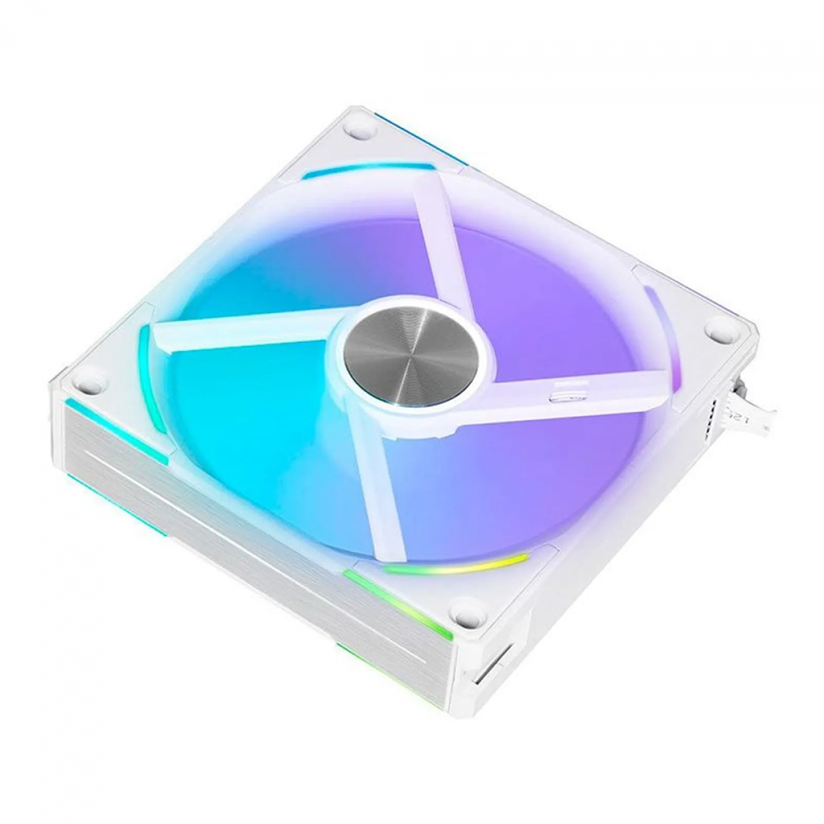 Kit Fan Lian Li com 3 Unidades Uni Fan AL120 V2, 120mm, ARGB, White, UF-AL120V2-3W