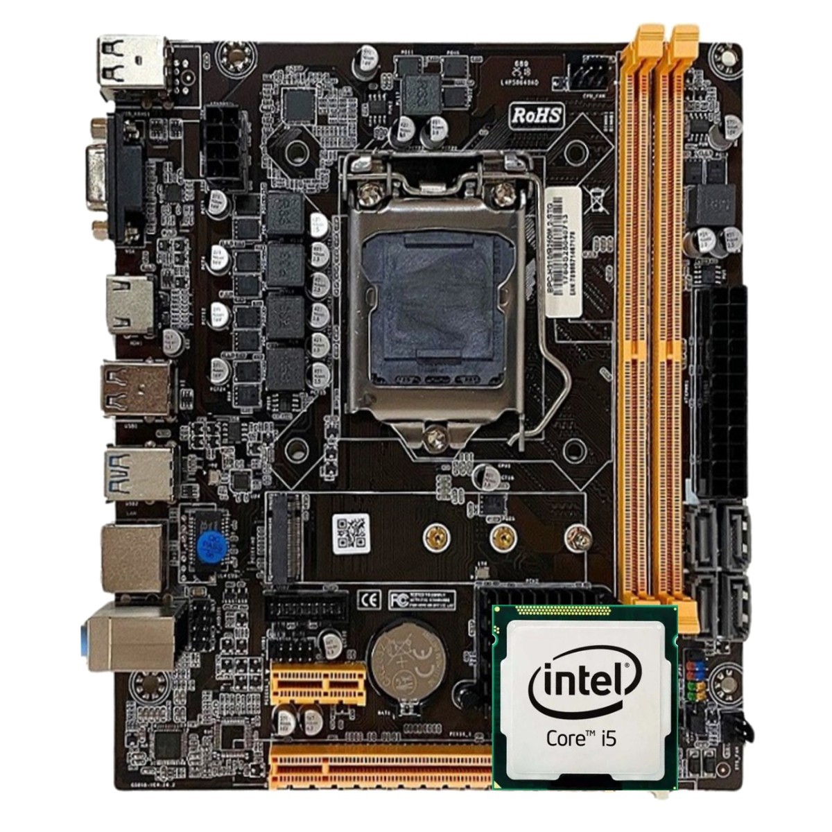 Kit Intel Core i5 8500, Placa Mãe Chipset H310