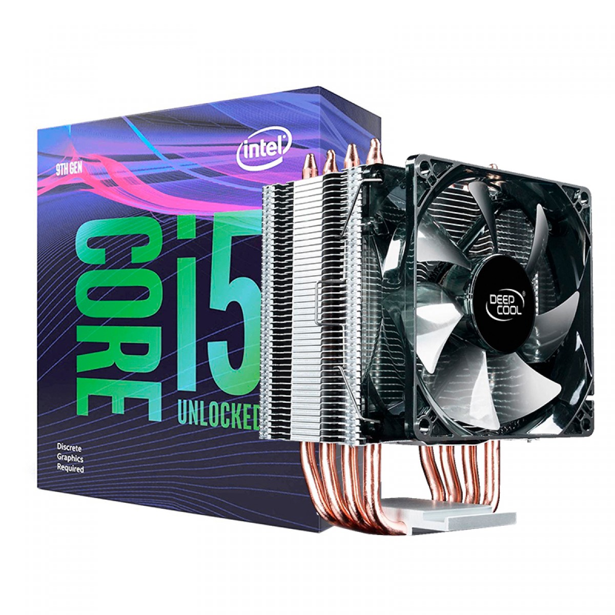 Processador Intel Core i5-9600K i5 9600K 3,7 GHz de seis núcleos e seis
