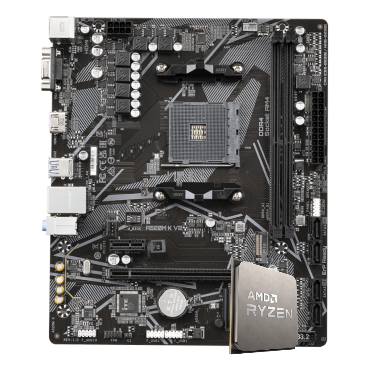 CPU・マザーボードセット RYZEN 5 3400G/ A520M-A PRO A520M-A PRO | MSI マザーボード AMD A520チップセット | 株式会社アスク