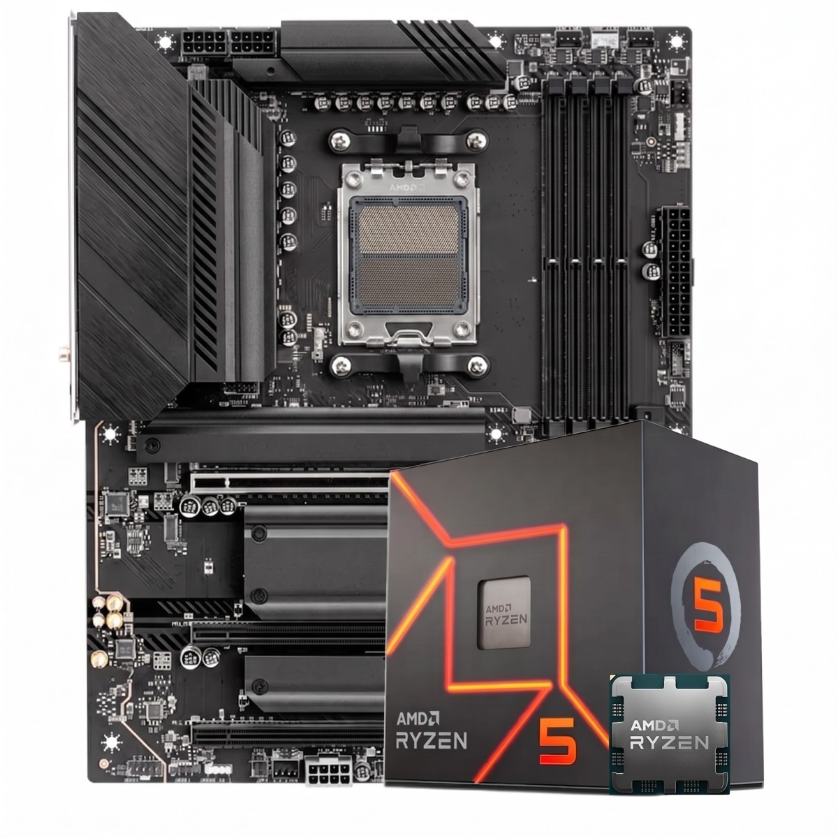 Kit Upgrade, AMD Ryzen 5 8600G + Placa Mãe Chipset B850