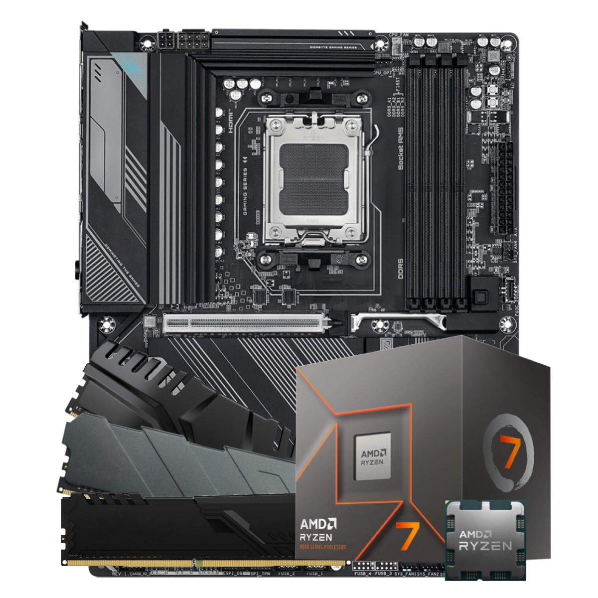 Kit Upgrade AMD Ryzen 7 8700F, Chipset X870, 8GB DDR5 | Terabyte