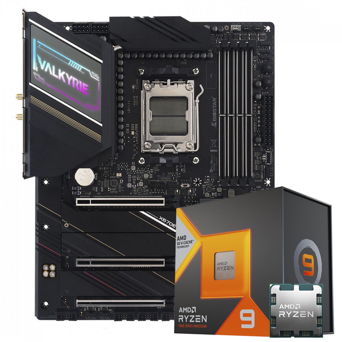 Kit Upgrade AMD Ryzen 9 7900X3D + Biostar X670E VALKYRIE