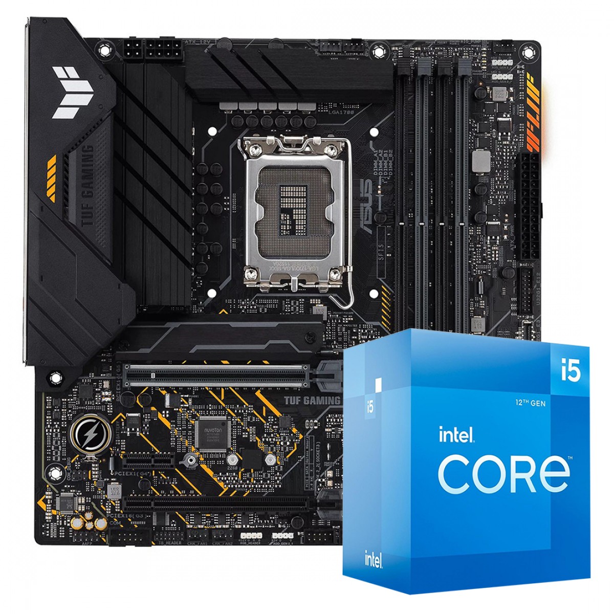 Kit Upgrade Asus TUF Gaming B660M-PLUS D4 + Intel Core i5 12400