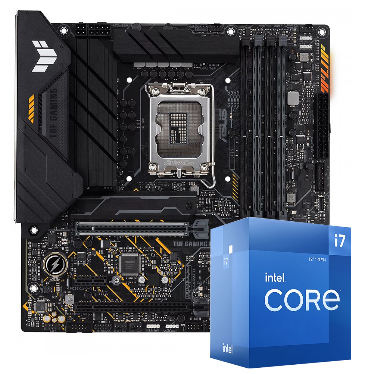 Kit Upgrade Asus TUF Gaming B660M-PLUS D4 + Intel Core i7 12700 + 16GB DDR4
