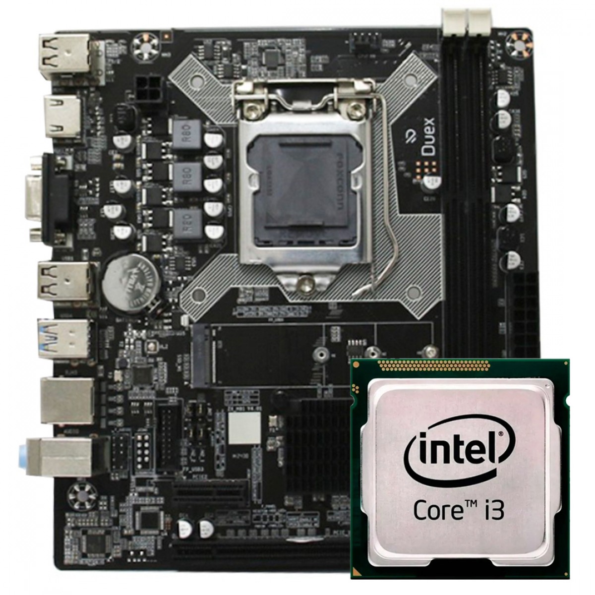 Kit Upgrade, Intel Core i3 4160, Placa Mãe Chipset H81