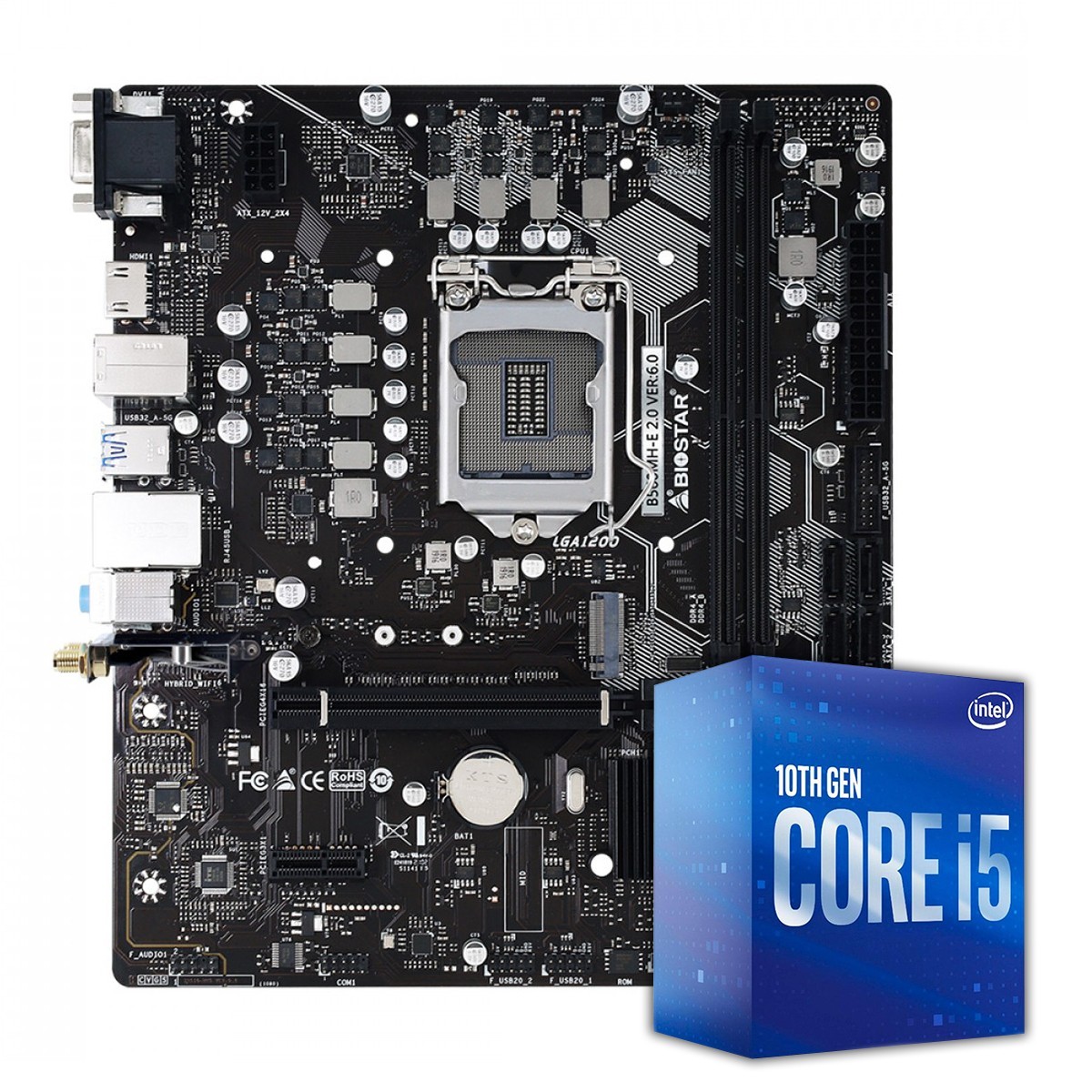 Kit Upgrade, Intel Core I5 10400F, Placa Mãe Chipset B560