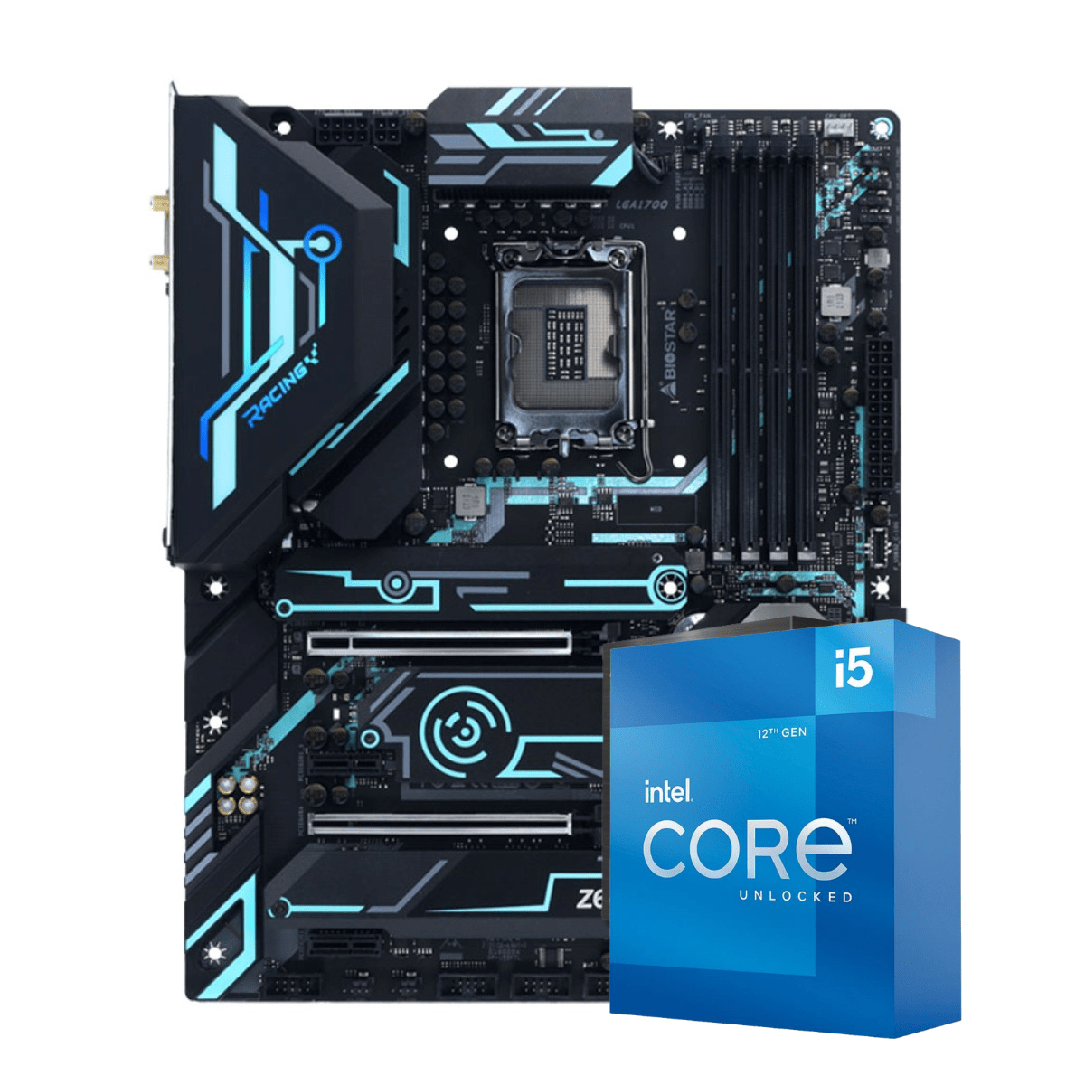 Kit Upgrade Intel Core i5 12600K + Placa Mãe Placa Mãe Biostar Z690GTA