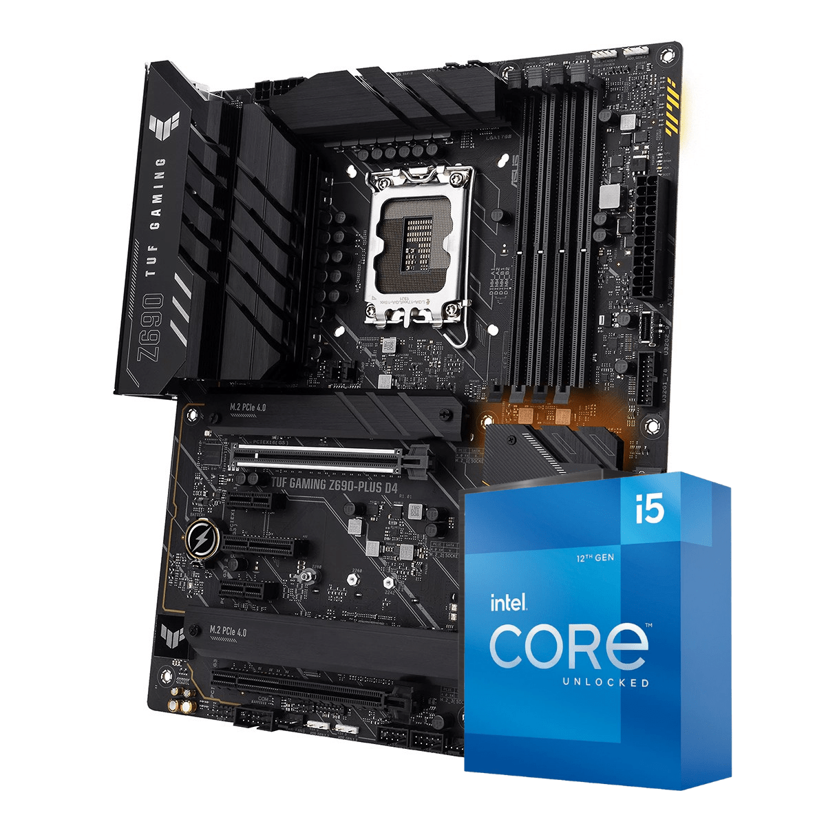 Kit Upgrade Intel Core i5 12600KF + Placa Mãe Asus TUF Gaming Z690-Plus D4