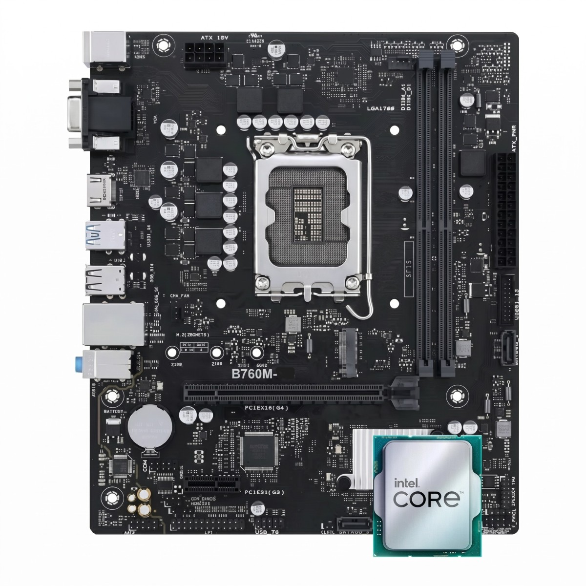 Kit Upgrade Intel Core i5 14400F + Placa Mãe Chipset B760 DDR4