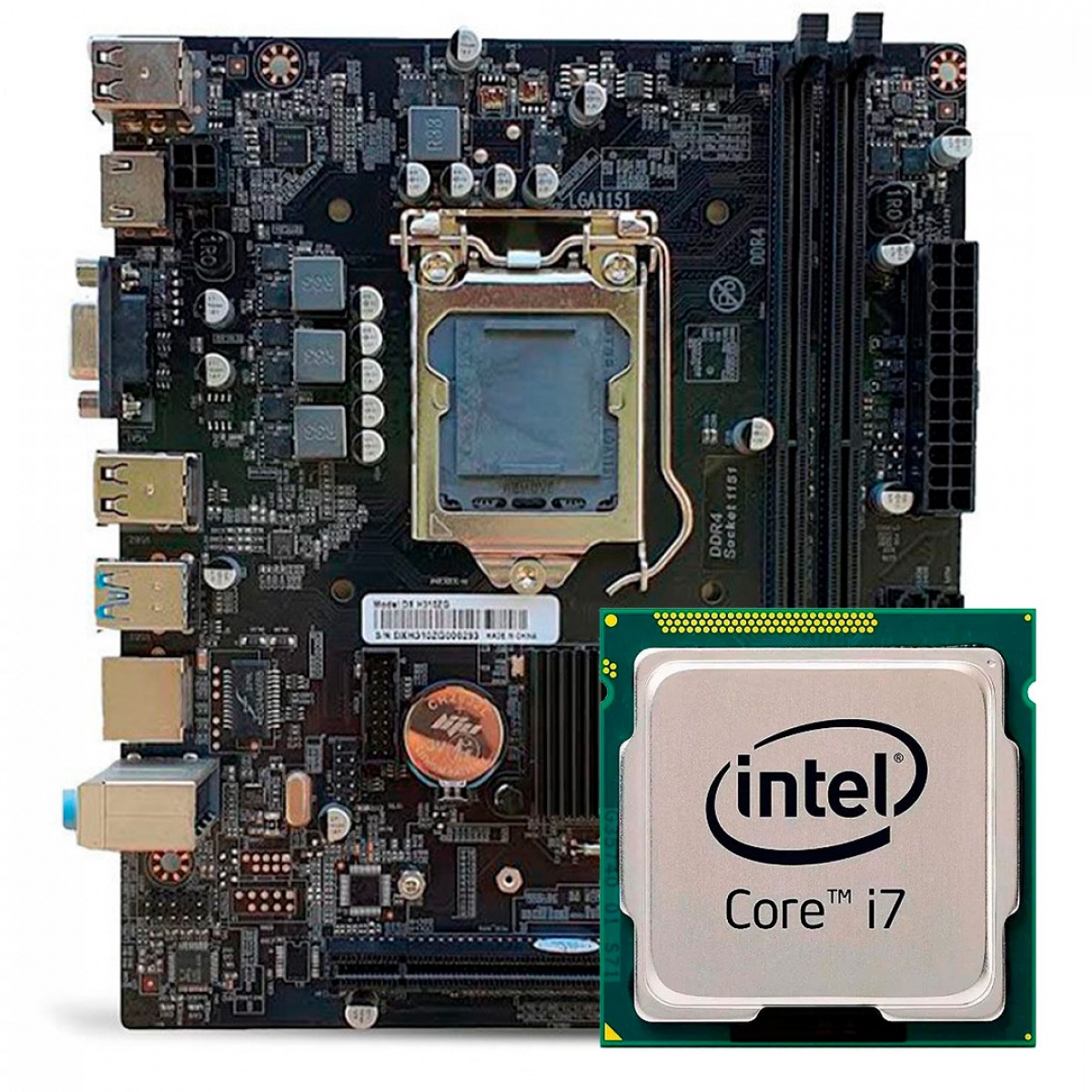 Kit Upgrade, Intel Core i7 8700 , Placa Mãe Chipset H310