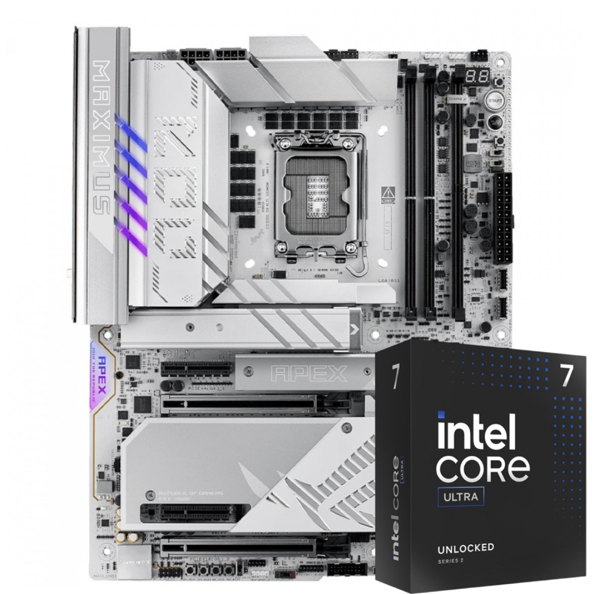Kit Upgrade, Intel Core Ultra 7 265K, Placa Mãe Asus Rog Maximus Z890 APEX