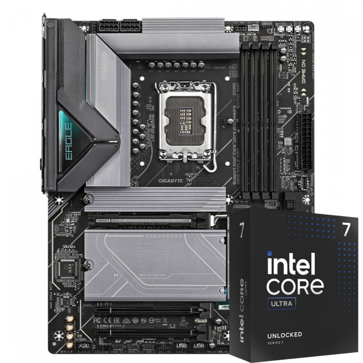 Kit Upgrade, Intel Core Ultra 7 265K, Placa Mãe Gigabyte Z890 EAGLE WIFI7