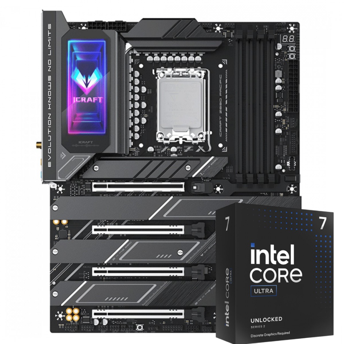 Kit Upgrade, Intel Core Ultra 7 265KF, Placa Mãe Maxsun iCraft Z890 Pacific
