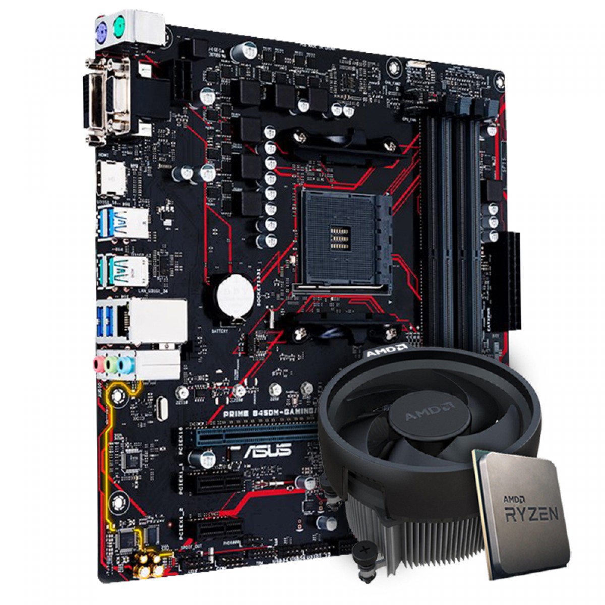 Kit Upgrade, AMD Ryzen 5 3500, Asus Prime B450M Gaming/BR
