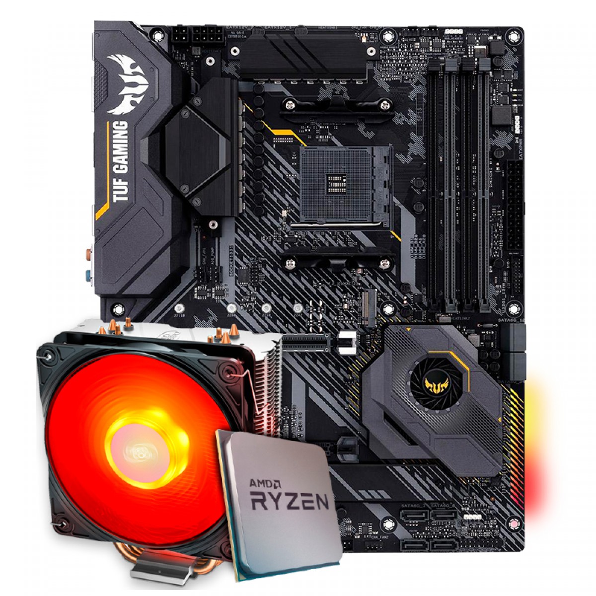 Kit Upgrade, AMD Ryzen 9 3900x, Asus TUF Gaming X570-Plus, Cooler Deepcool Gammaxx 400