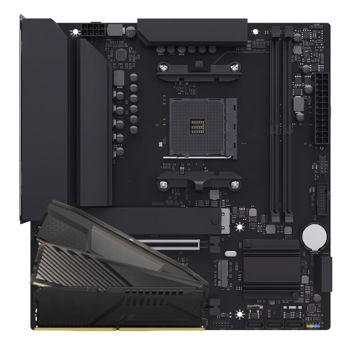 Kit Upgrade Placa Mãe Chipset B450 + Memória DDR4 16GB