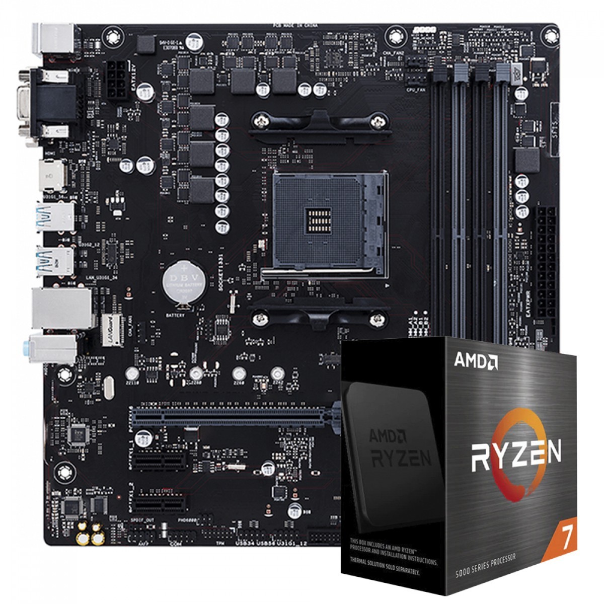 Kit Upgrade, Placa Mãe Chipset B550, AMD Ryzen 7 5800X3D