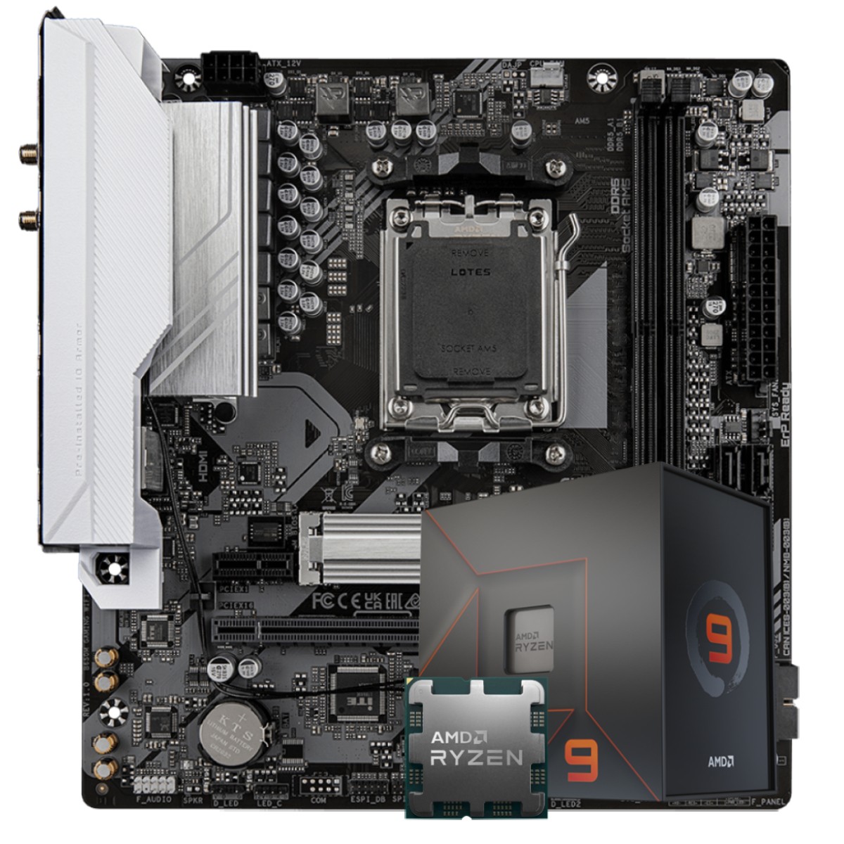 Kit Upgrade, Placa Mãe Chipset B650, Ryzen 9 7900X
