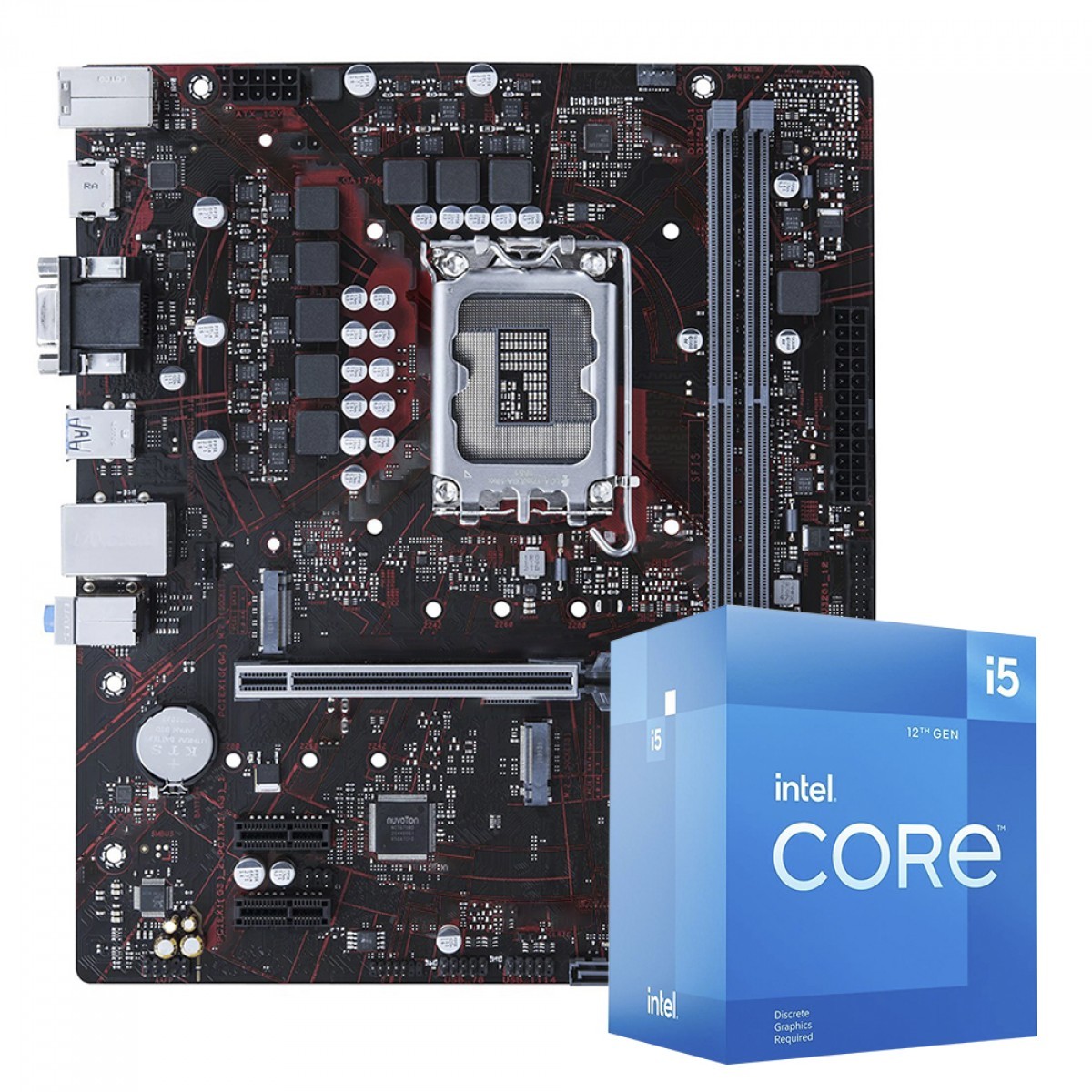 Kit Upgrade, Placa Mãe Chipset B660, Intel Core i5 12600K
