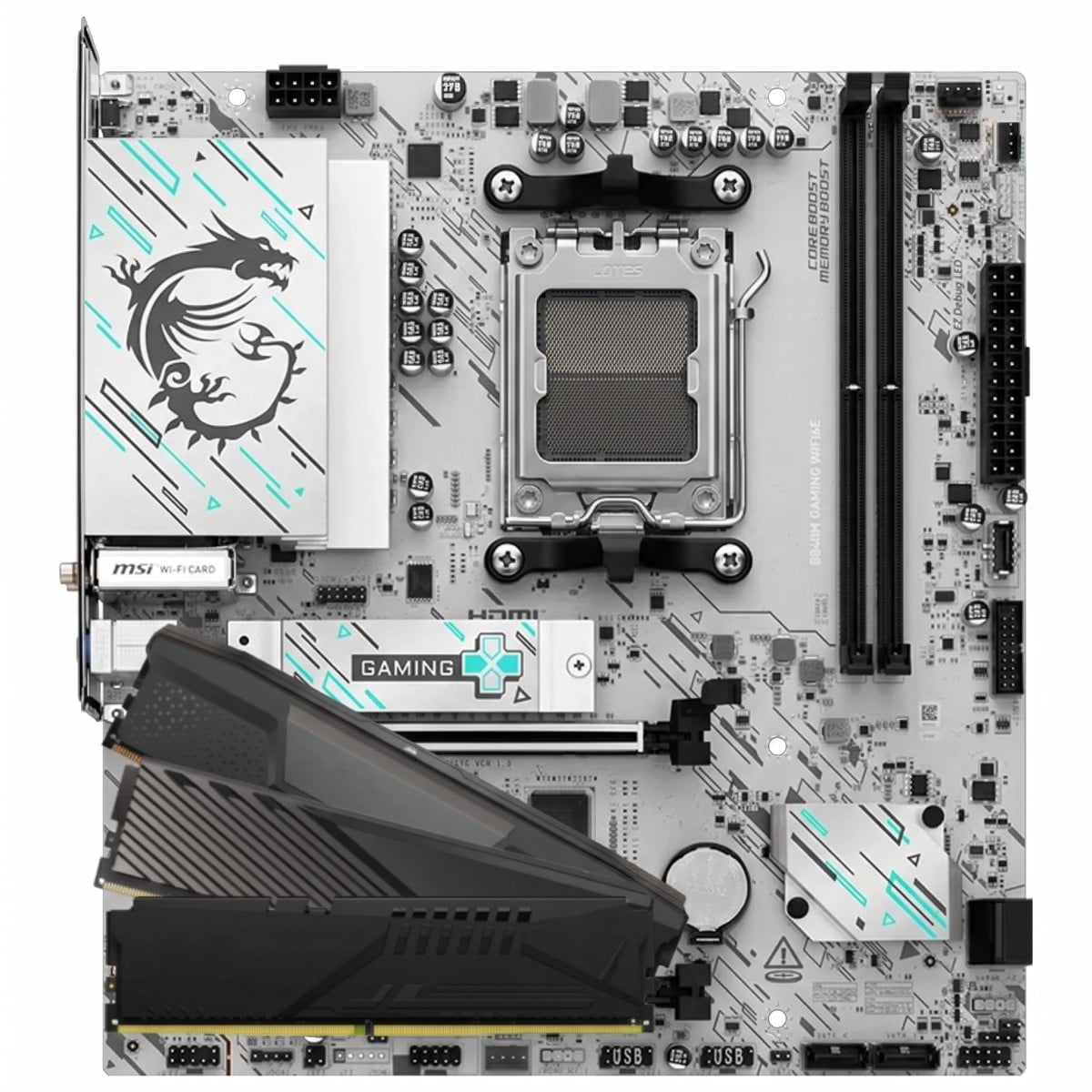 Kit Upgrade, Placa Mãe MSI B840M Gaming WiFi6E + 8GB RAM DDR5