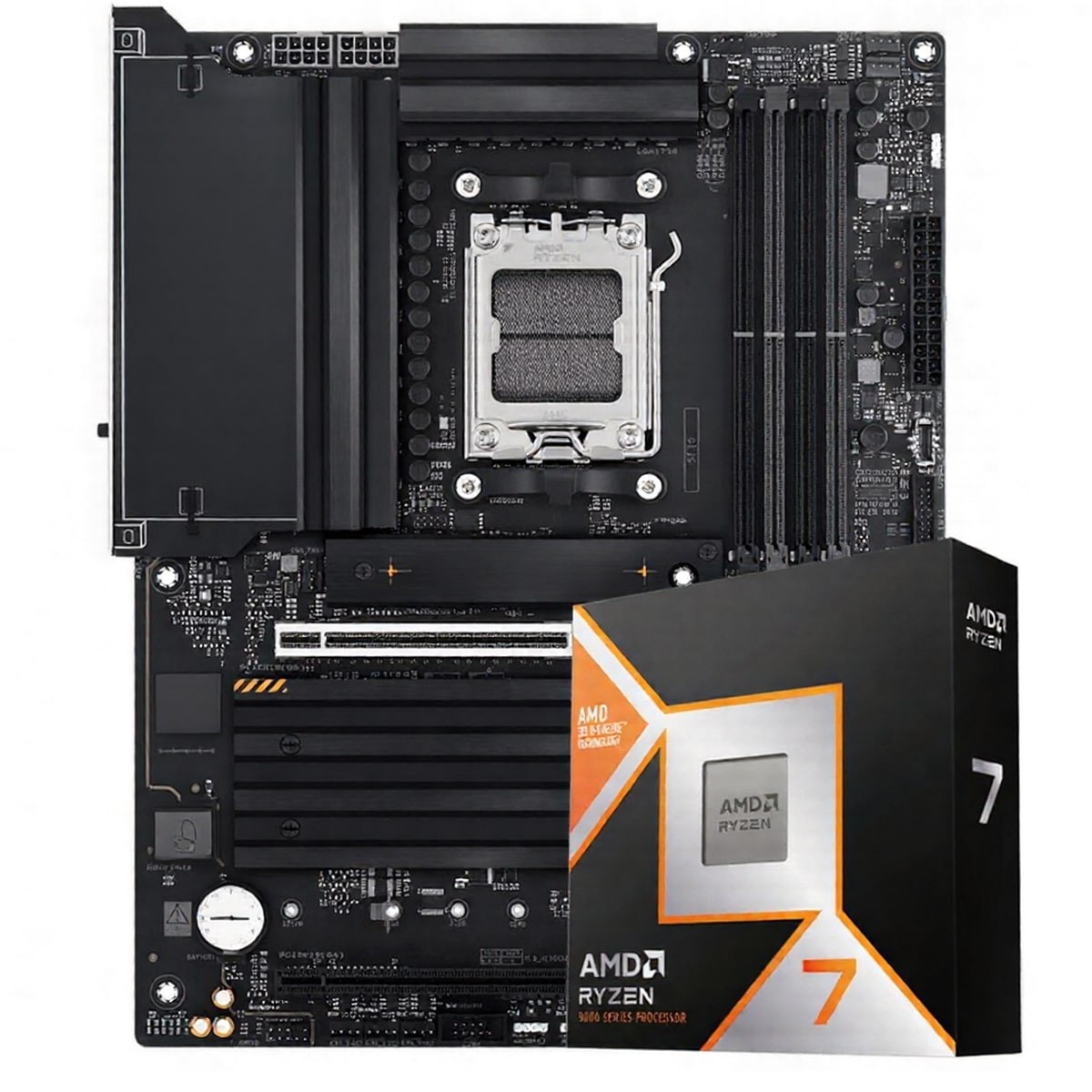 Kit Upgrade Ryzen 7 7800X3D, Placa Mãe Asus TUF Gaming X670E-PLUS