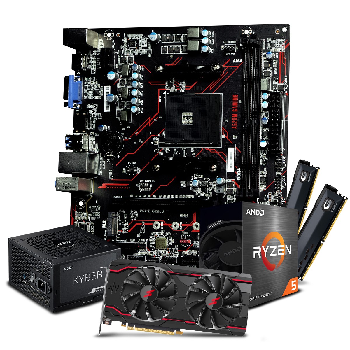Kit Upgrade SuperFrame Master AMD Ryzen 5 5600G + 2x8GB DDR4 Geil