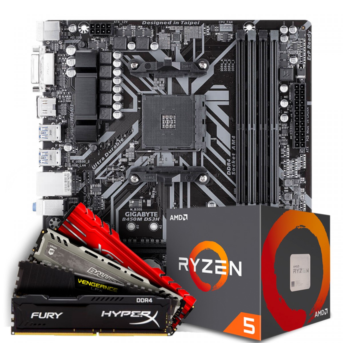 Gigabyte b450m ds3h ryzen 5 2600 разгон