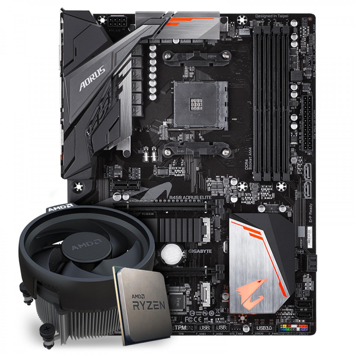 Kit Upgrade, AMD Ryzen 5 3600, Gigabyte B450 Aorus Elite