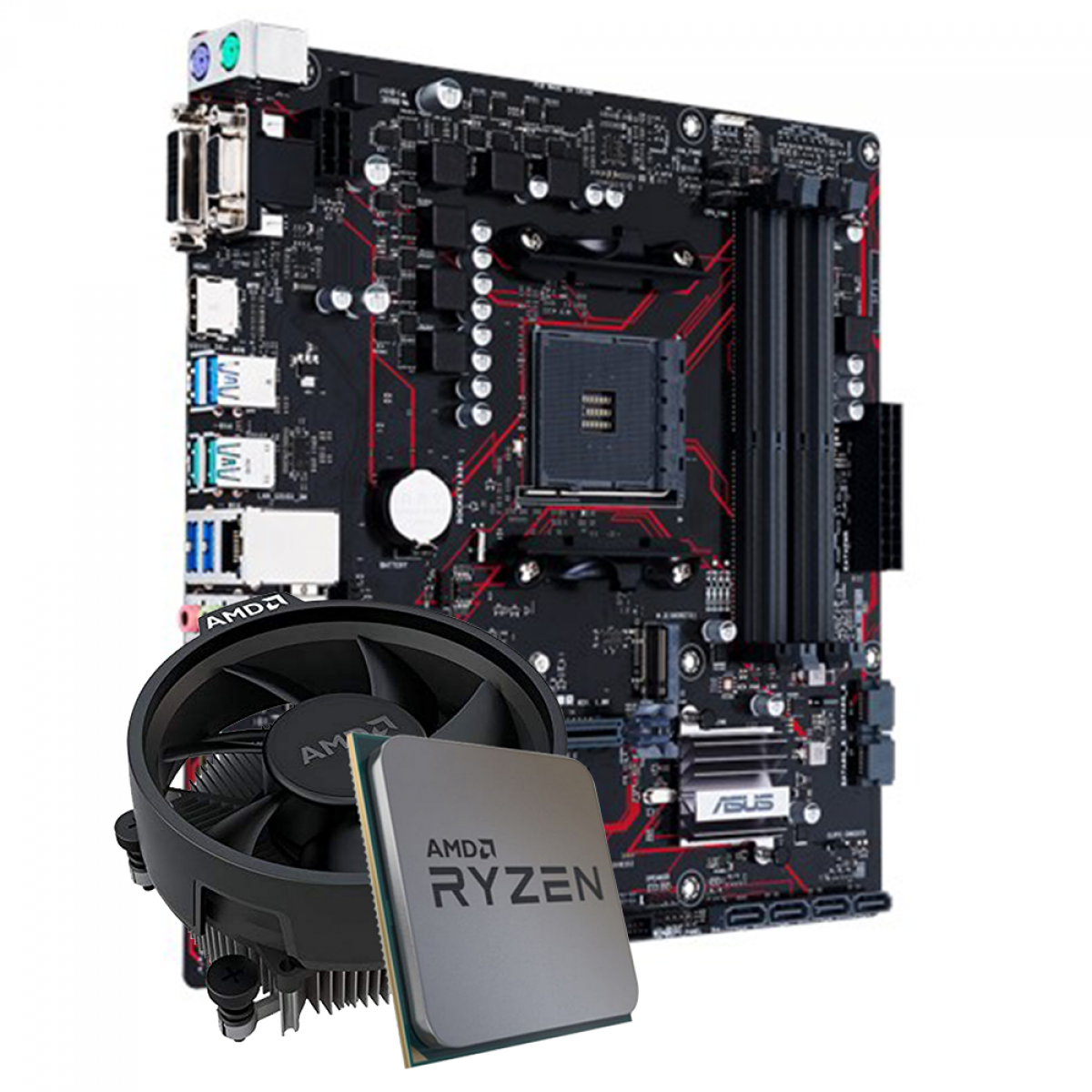 Kit Upgrade, AMD Ryzen 5 3600, Asus Prime B450M Gaming/BR