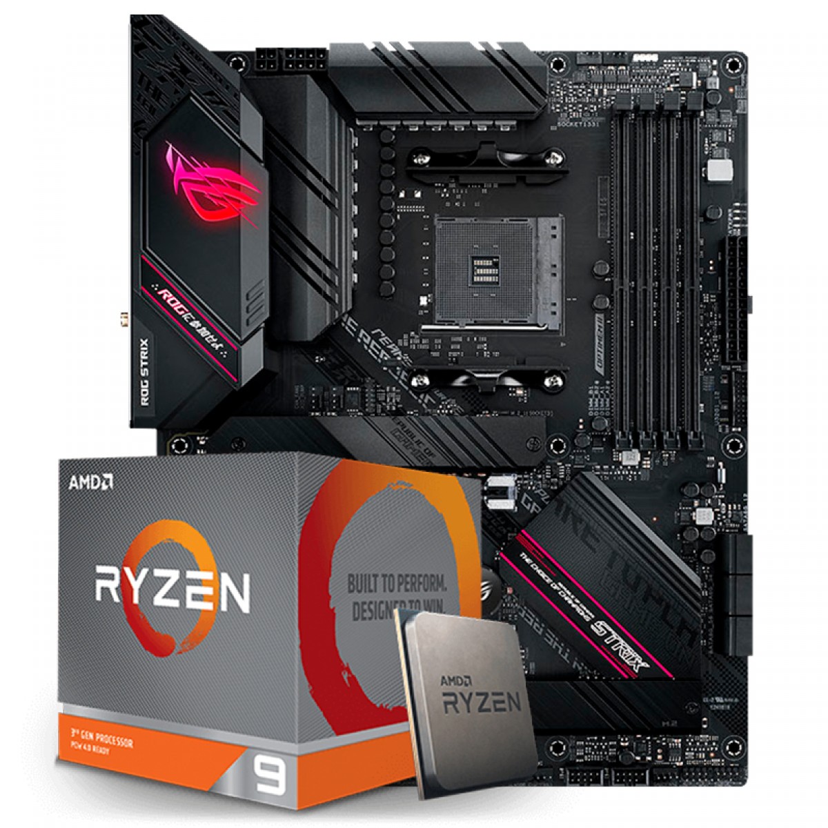 Kit Upgrade, AMD Ryzen 9 3900XT, Asus Rog Strix B550-F Gaming WI-FI