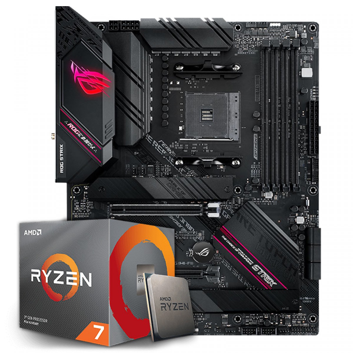 Kit Upgrade, AMD Ryzen 7 3700X,  Asus ROG Strix B550-F Gaming WI-FI