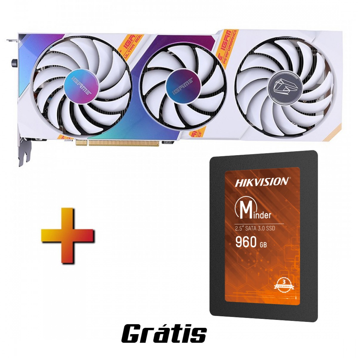 Placa de Vídeo Colorful iGame GeForce RTX 3050 Ultra White OC 8GB