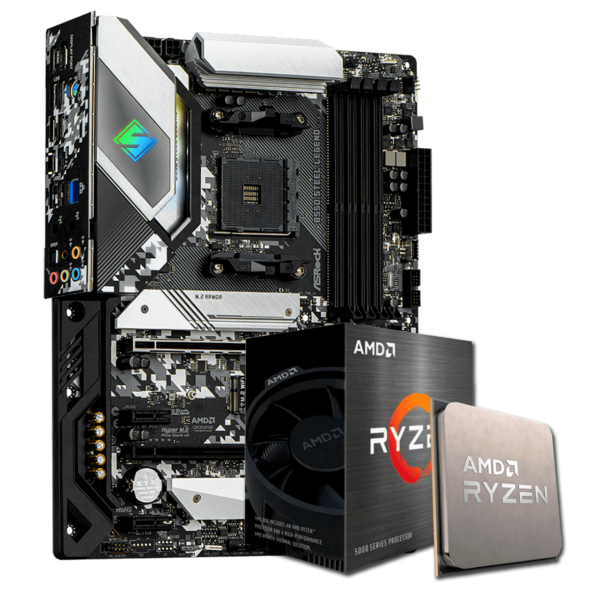 Kit Upgrade, AMD Ryzen 5 5600X + AsRock B550 Steel Legend