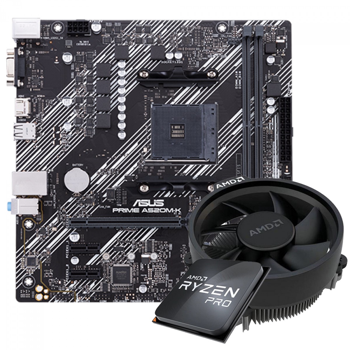 Kit Upgrade, AMD Ryzen 5 PRO 4650GE + Asus Prime A520M-K
