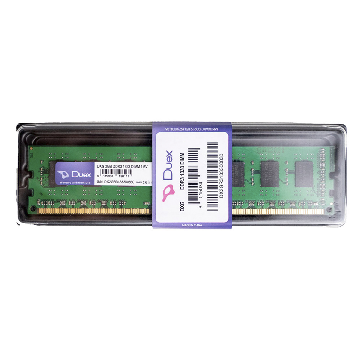 Memória DDR3 Duex, 4GB, 1333Mhz, PC3-4G1333