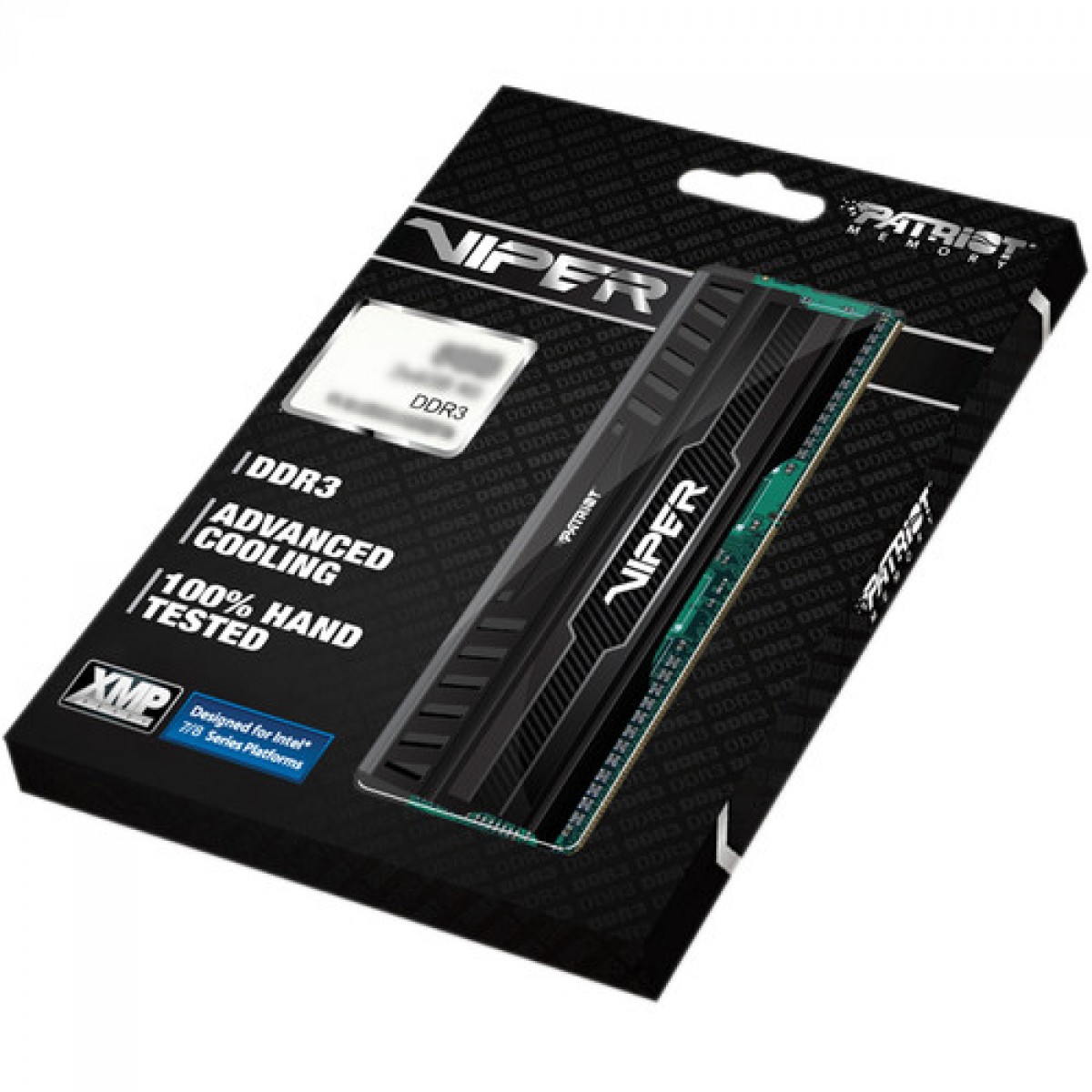 Memória DDR3 Patriot Viper 3, 8GB 1600MHz, Black, PV38G160C0