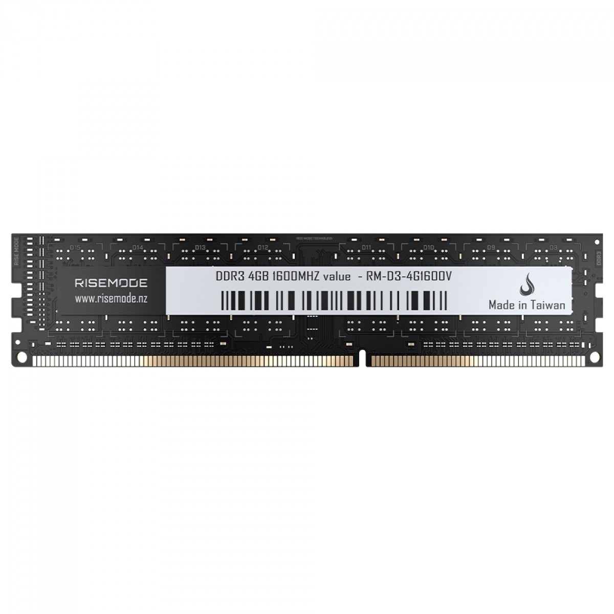 Memória DDR3 Rise Mode Value, 4GB, 1600MHz, RM-D3-4G1600V