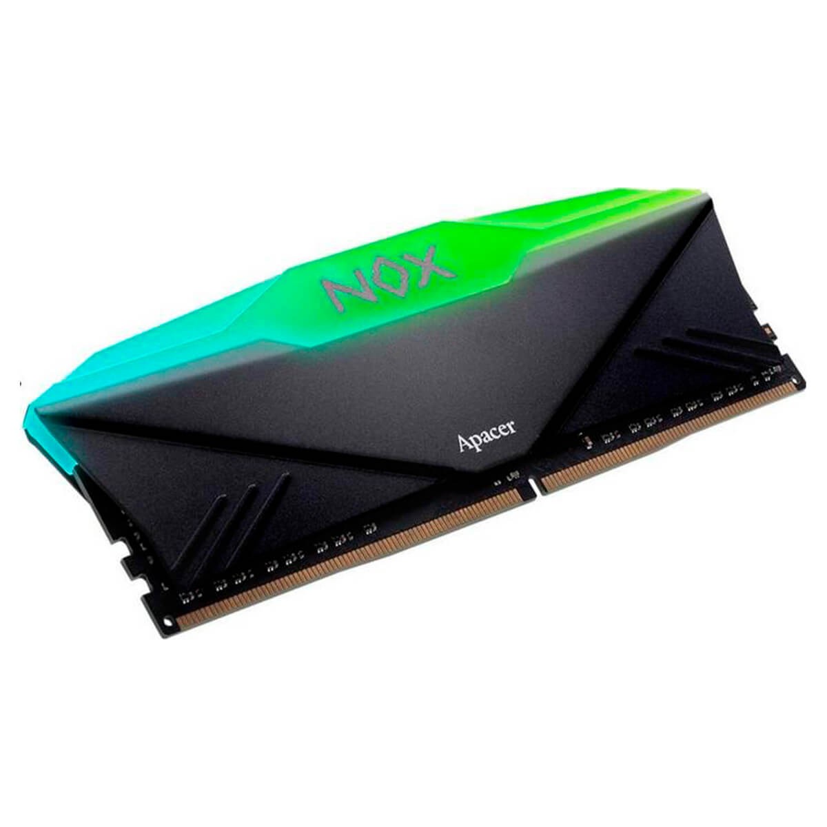 Memória DDR4 Apacer Nox, RGB, 8GB, 3200MHz, Preto, AH4U08G32C28YNBAA-1