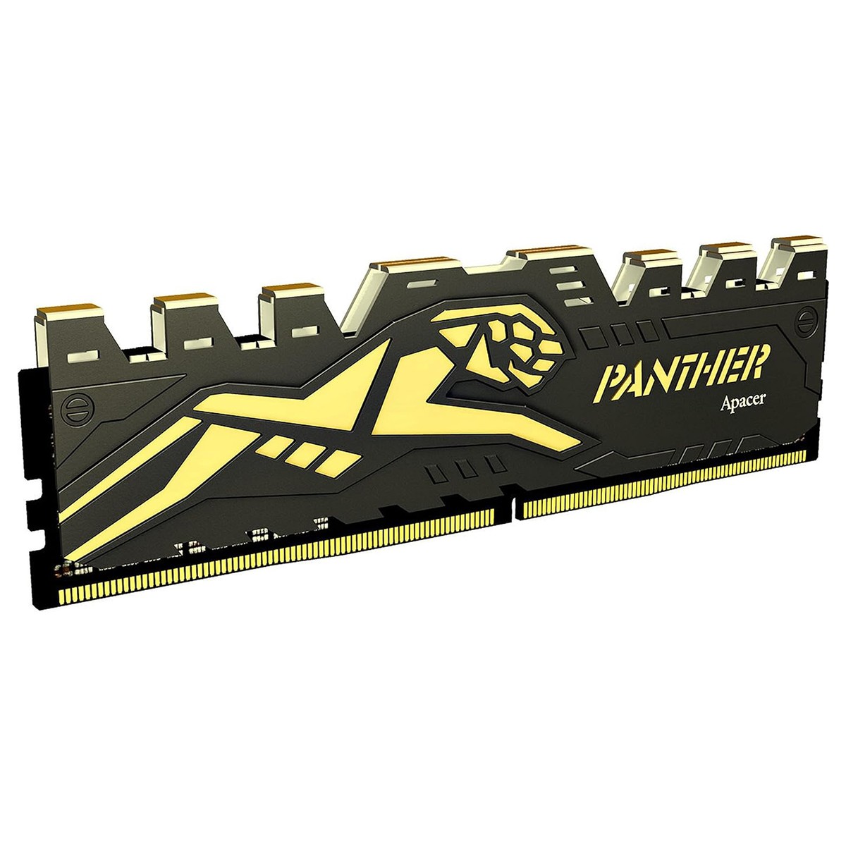 Memória DDR4 Apacer Panther, 8GB, 3200MHz, Preto/Dourado, AH4U08G32C28Y7GAA-1