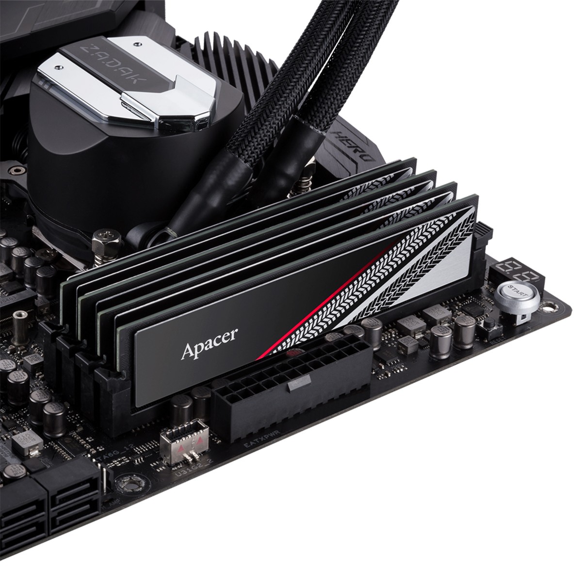 Memória DDR4 Apacer Tex, 16GB, 3200MHz, Preto/Cinza, AH4U16G32C28YTBAA-1