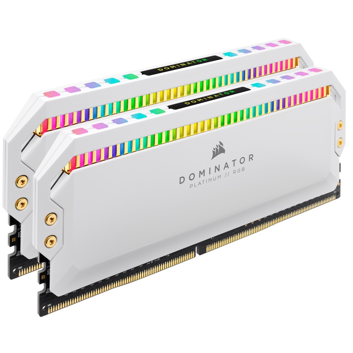 Memória DDR4 Corsair Dominator Platinum, RGB, 32GB (2x16GB), 3600MHz, White, CMT32GX4M2D3600C18W