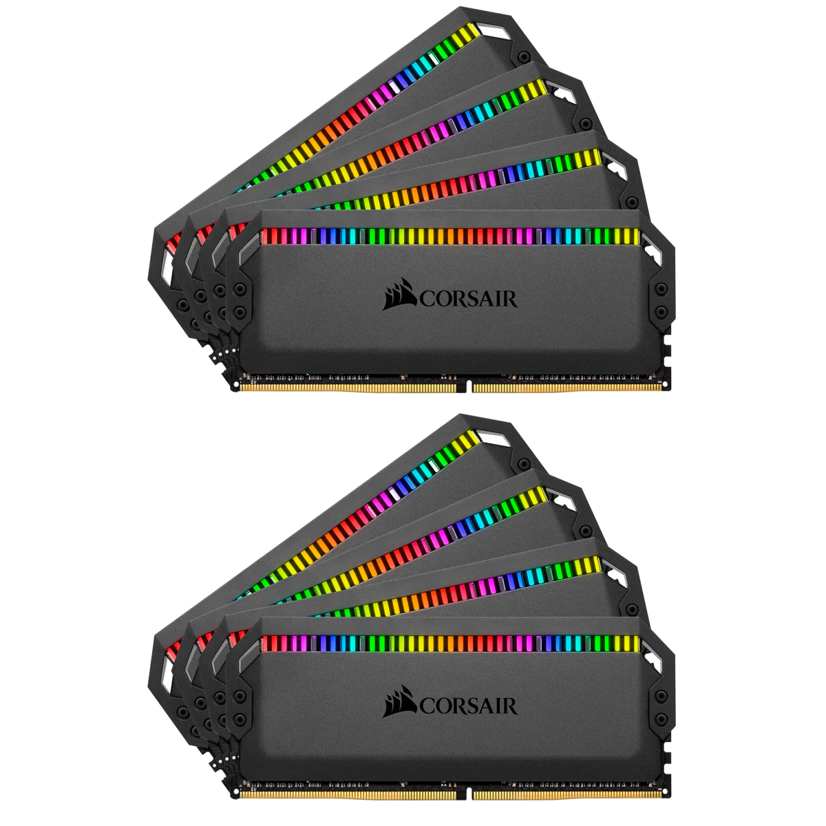 Memória DDR4 Corsair Dominator Platinum RGB, 64GB (8x8GB), 3200MHz, CMT64GX4M8C3200C16