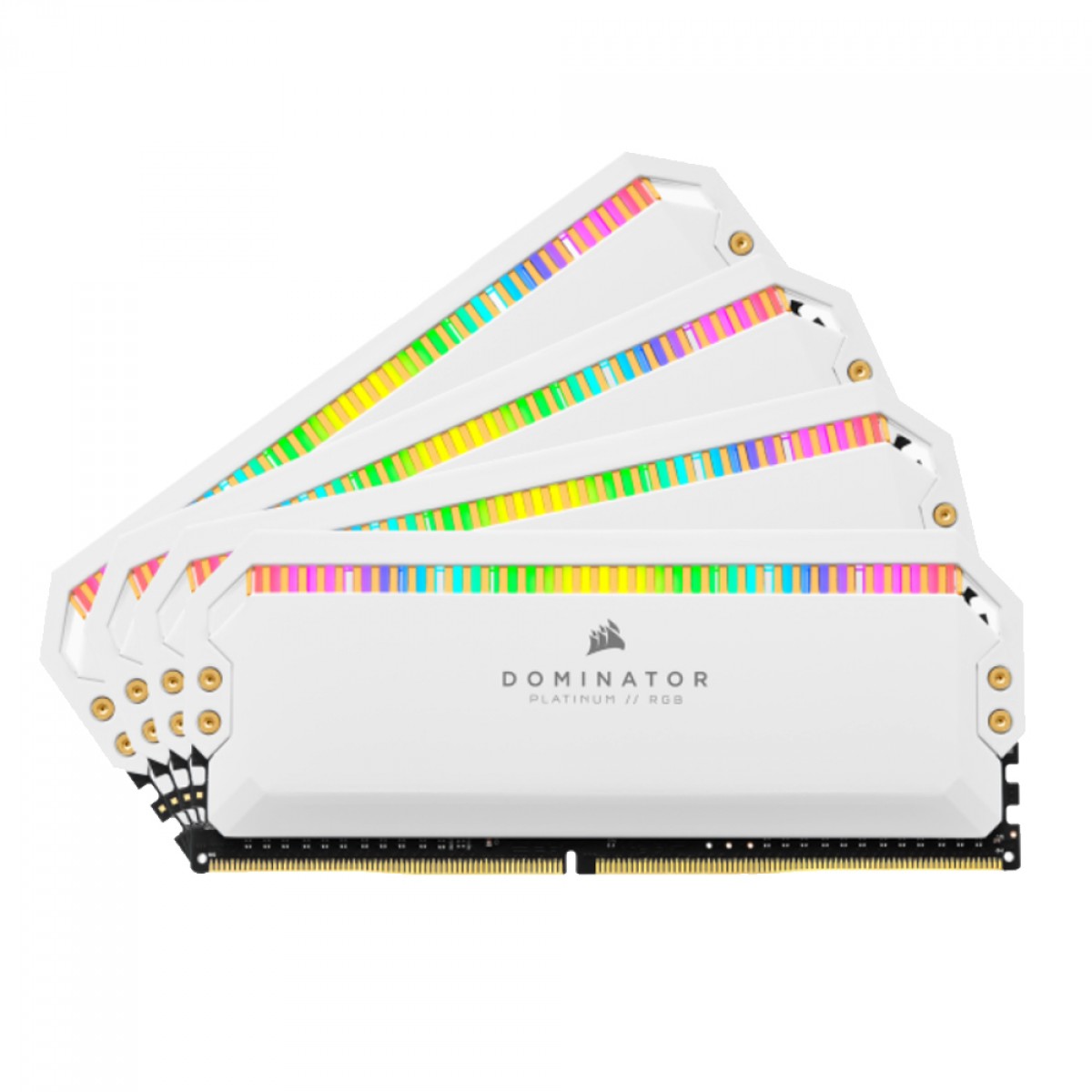 Memória DDR4 Corsair Dominator Platinum RGB, 32GB (4x8GB), 3200MHz, White, CMT32GX4M4C3200C16W