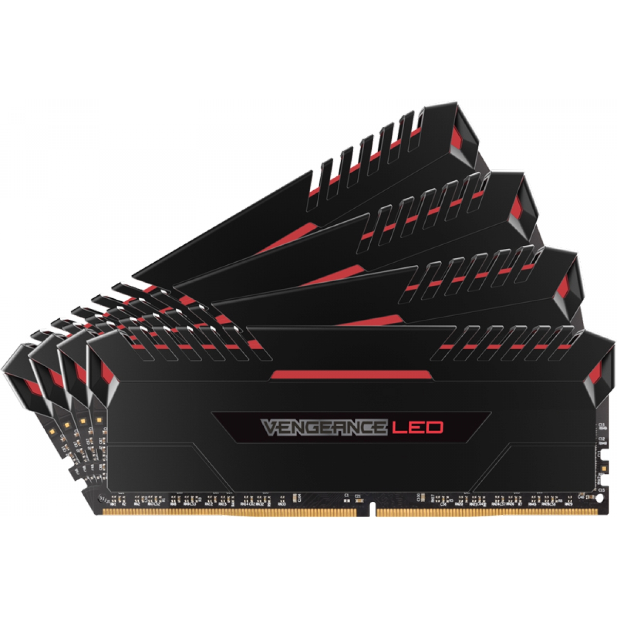 Memória DDR4 Corsair Vengeance LED 32GB (4x8GB) 3000MHz CMU32GX4M4C3000C15R 