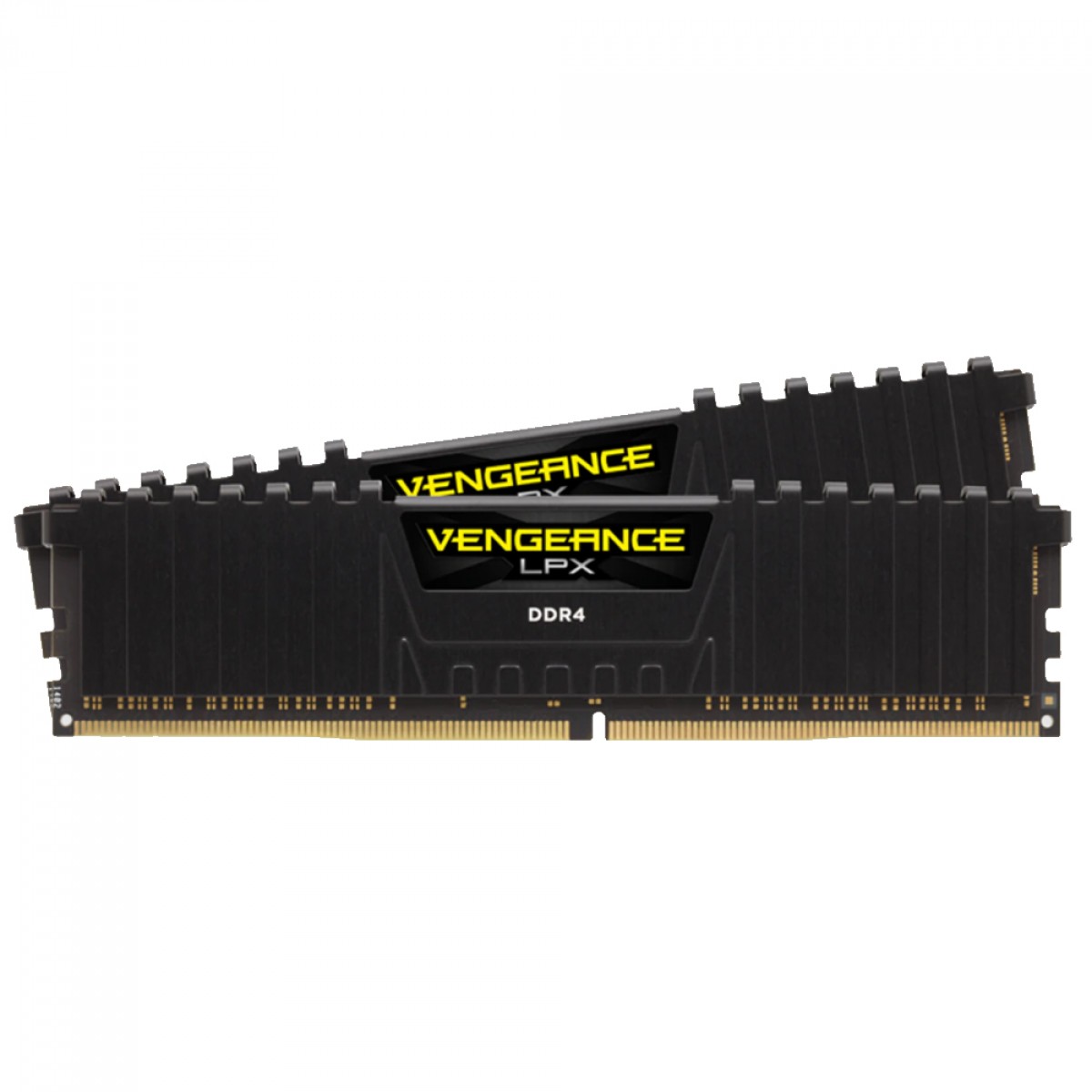 Memória DDR4 Corsair Vengeance LPX, 32GB (4x8GB), 3200MHz, Black, CMK32GX4M4B3200C16