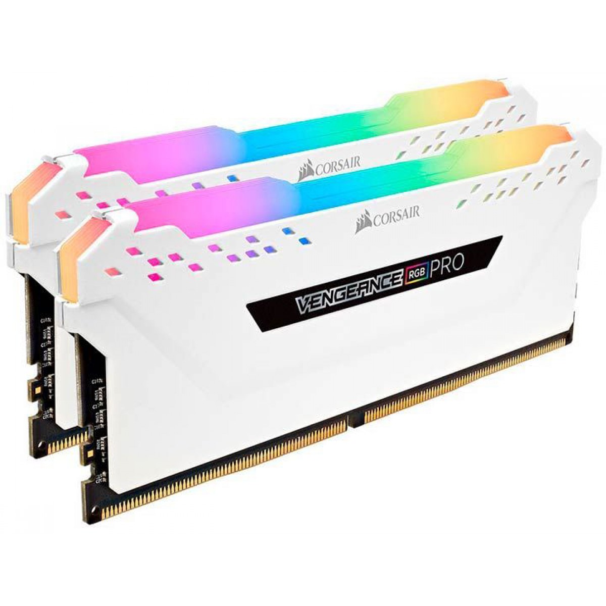 Memória DDR4 Corsair Vengeance PRO RGB 16GB (2x8GB) 3600MHz, White, CMW16GX4M2C3600C18W