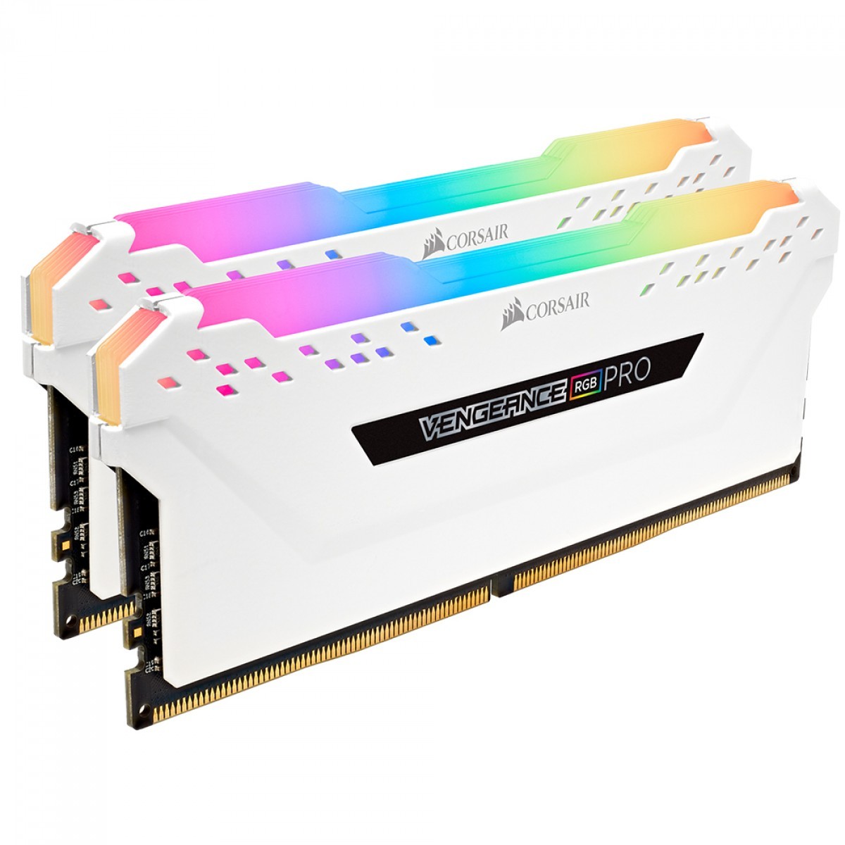 Memória DDR4 Corsair Vengeance RGB Pro, 32GB (2x16GB), 3200MHz, White, CMW32GX4M2E3200C16W