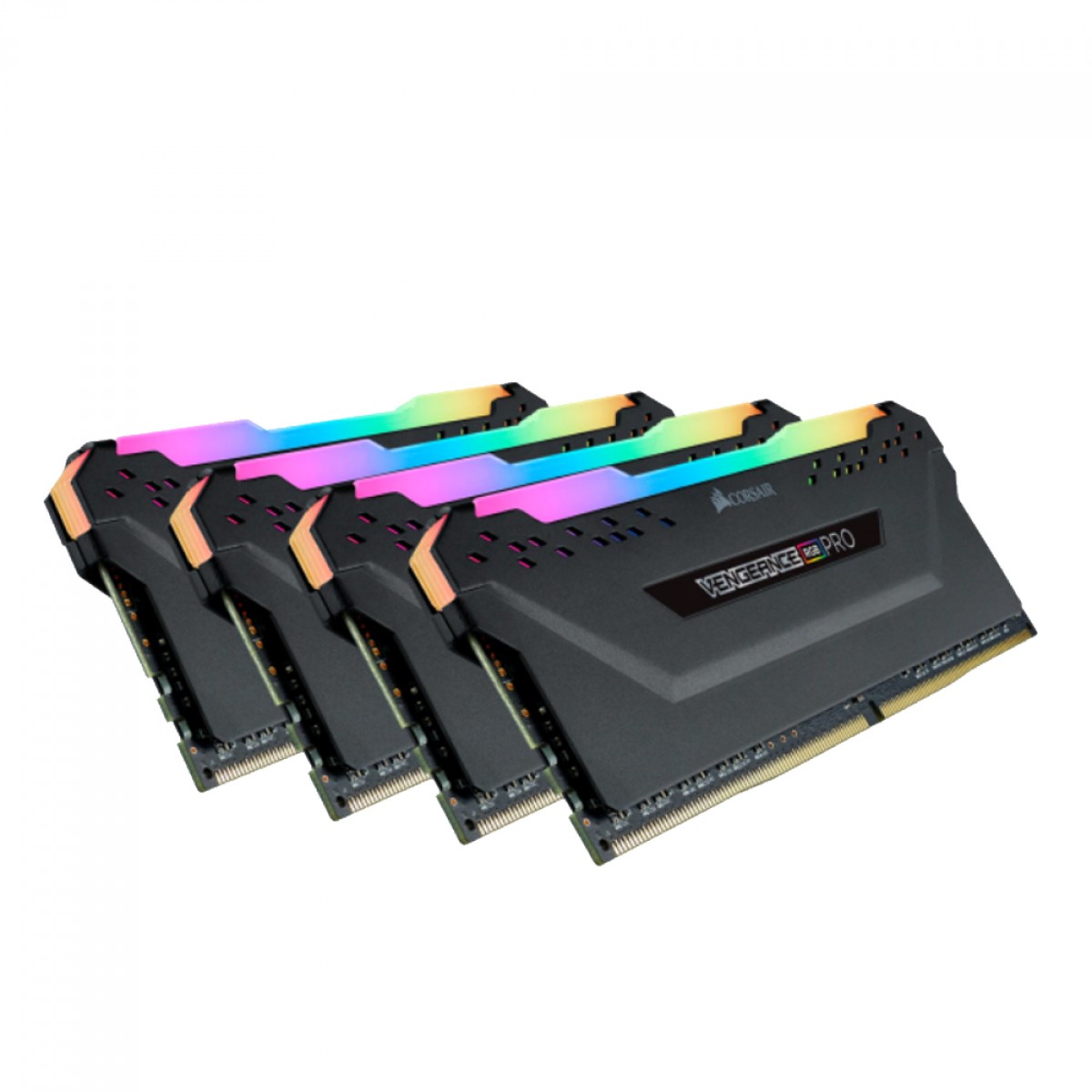 Memória DDR4 Corsair Vengeance RGB Pro, 32GB (4x8GB), 3600MHz, Black, CMW32GX4M4D3600C18